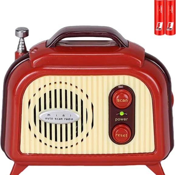 NWT Portable Mini Retro Radio - Picture 8 of 8